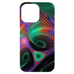 Circle Art 3d Artwork Graphics Vortex Colorful Digital Art Iphone 14 Pro Max Black Uv Print Case by uniart180623