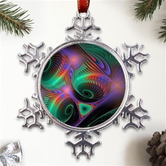 Circle Art 3d Artwork Graphics Vortex Colorful Digital Art Metal Large Snowflake Ornament