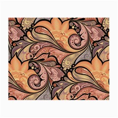 Colorful Paisley Background Artwork Paisley Patterns Small Glasses Cloth (2 Sides) by uniart180623