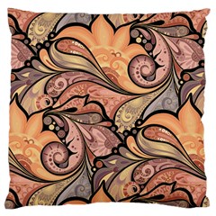 Colorful Paisley Background Artwork Paisley Patterns Large Cushion Case (one Side) by uniart180623