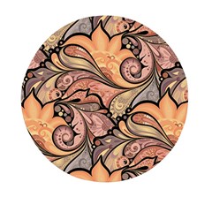 Colorful Paisley Background Artwork Paisley Patterns Mini Round Pill Box by uniart180623