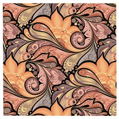 Colorful Paisley Background Artwork Paisley Patterns Wooden Puzzle Square by uniart180623