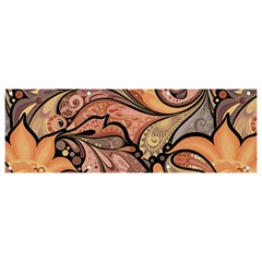 Colorful Paisley Background Artwork Paisley Patterns Banner And Sign 9  X 3  by uniart180623