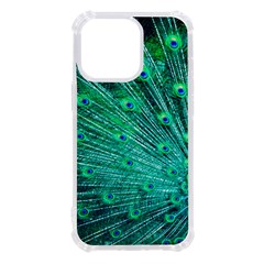 Green And Blue Peafowl Peacock Animal Color Brightly Colored Iphone 13 Pro Tpu Uv Print Case by uniart180623