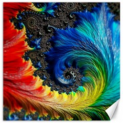 Colorful Digital Art Fractal Design Canvas 12  X 12  by uniart180623