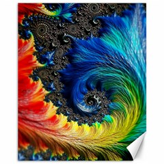 Colorful Digital Art Fractal Design Canvas 11  X 14  by uniart180623