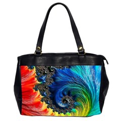 Colorful Digital Art Fractal Design Oversize Office Handbag (2 Sides) by uniart180623