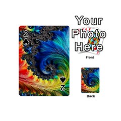 Colorful Digital Art Fractal Design Playing Cards 54 Designs (mini) by uniart180623