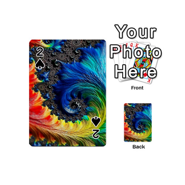 Colorful Digital Art Fractal Design Playing Cards 54 Designs (Mini)