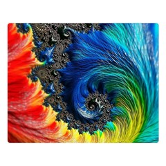 Colorful Digital Art Fractal Design Premium Plush Fleece Blanket (large) by uniart180623