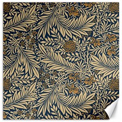 Brown Vintage Background Vintage Floral Pattern Brown Canvas 12  X 12  by uniart180623