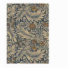 Brown Vintage Background Vintage Floral Pattern Brown Large Garden Flag (two Sides) by uniart180623