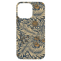 Brown Vintage Background Vintage Floral Pattern Brown Iphone 14 Pro Max Black Uv Print Case