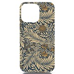 Brown Vintage Background Vintage Floral Pattern Brown iPhone 14 Pro Max Black UV Print Case Front