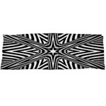 Fractal Star Mandala Black And White Body Pillow Case Dakimakura (Two Sides) Front