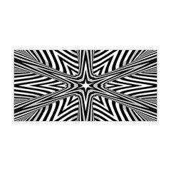 Fractal Star Mandala Black And White Yoga Headband