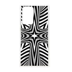 Fractal Star Mandala Black And White Samsung Galaxy Note 20 Ultra Tpu Uv Case by uniart180623