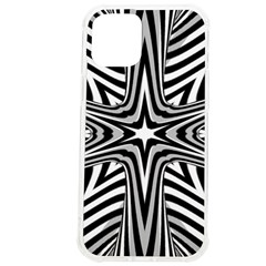 Fractal Star Mandala Black And White Iphone 12 Pro Max Tpu Uv Print Case by uniart180623