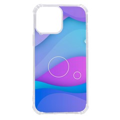 Colorful Blue Purple Wave Iphone 13 Pro Max Tpu Uv Print Case by uniart180623