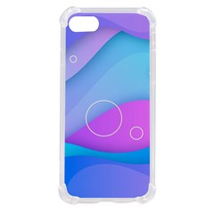 Colorful Blue Purple Wave Iphone Se by uniart180623