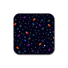 Abstract Minimalism Digital Art Abstract Rubber Coaster (square) by uniart180623