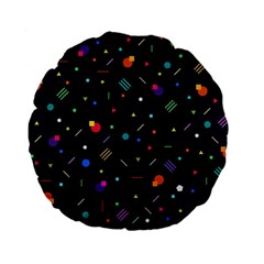 Abstract Minimalism Digital Art Abstract Standard 15  Premium Flano Round Cushions by uniart180623