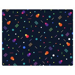 Abstract Minimalism Digital Art Abstract Two Sides Premium Plush Fleece Blanket (medium) by uniart180623