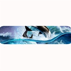 Orca Wave Water Underwater Sky Large Bar Mat by uniart180623