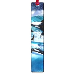 Orca Wave Water Underwater Sky Large Book Marks by uniart180623