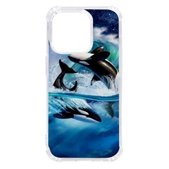 Orca Wave Water Underwater Sky Iphone 14 Pro Tpu Uv Print Case by uniart180623