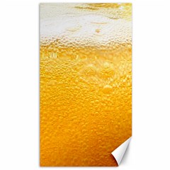 Texture Pattern Macro Glass Of Beer Foam White Yellow Canvas 40  X 72  by uniart180623