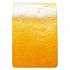 Texture Pattern Macro Glass Of Beer Foam White Yellow Removable Flap Cover (S)