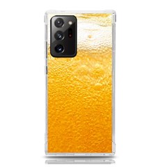 Texture Pattern Macro Glass Of Beer Foam White Yellow Samsung Galaxy Note 20 Ultra TPU UV Case