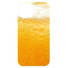 Texture Pattern Macro Glass Of Beer Foam White Yellow Iphone 14 Black Uv Print Case