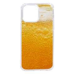 Texture Pattern Macro Glass Of Beer Foam White Yellow Iphone 14 Pro Max Tpu Uv Print Case