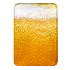 Texture Pattern Macro Glass Of Beer Foam White Yellow Rectangular Glass Fridge Magnet (4 Pack) by uniart180623