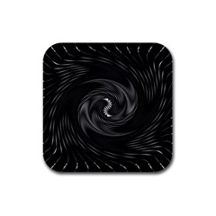 Abstract Mandala Twirl Rubber Square Coaster (4 Pack) by uniart180623