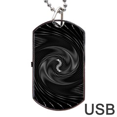 Abstract Mandala Twirl Dog Tag Usb Flash (two Sides) by uniart180623