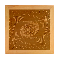 Abstract Mandala Twirl Wood Photo Frame Cube by uniart180623