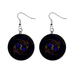 Manadala Twirl Abstract Mini Button Earrings by uniart180623