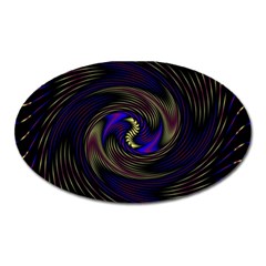 Manadala Twirl Abstract Oval Magnet by uniart180623