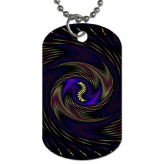 Manadala Twirl Abstract Dog Tag (two Sides) by uniart180623