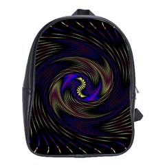 Manadala Twirl Abstract School Bag (large) by uniart180623