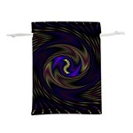 Manadala Twirl Abstract Lightweight Drawstring Pouch (L) Front