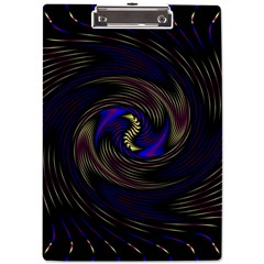 Manadala Twirl Abstract A4 Acrylic Clipboard by uniart180623