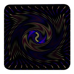 Manadala Twirl Abstract Square Glass Fridge Magnet (4 Pack) by uniart180623