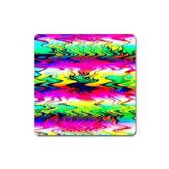 Waves Of Color Square Magnet