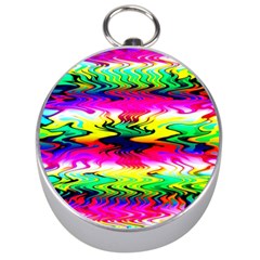 Waves Of Color Silver Compasses