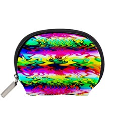 Waves Of Color Accessory Pouch (small) by uniart180623