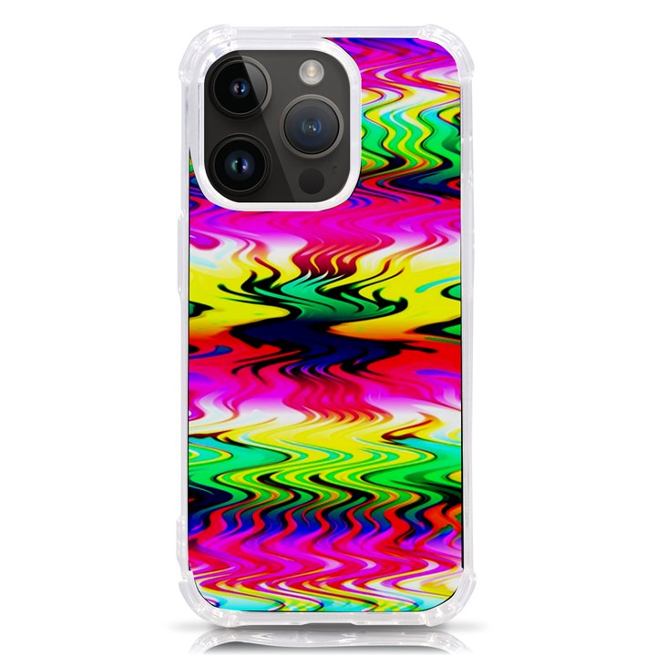 Waves Of Color iPhone 14 Pro TPU UV Print Case